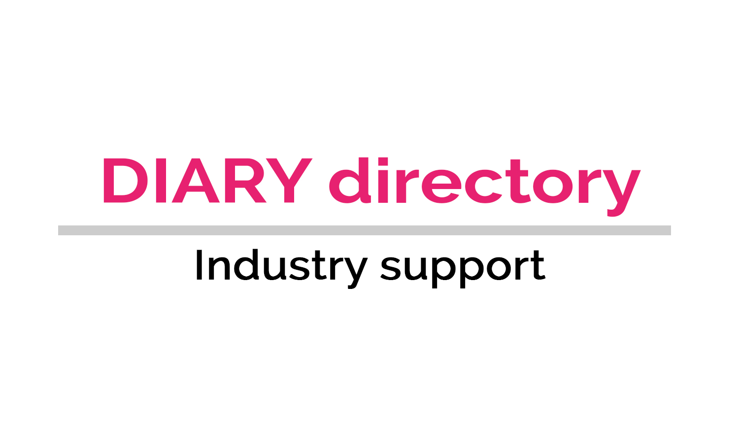 DIARY directory Industry Support